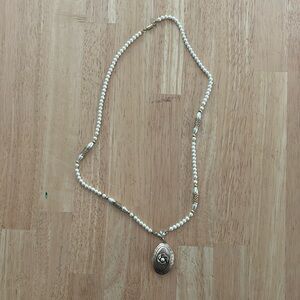 1928 locket pearl necklace